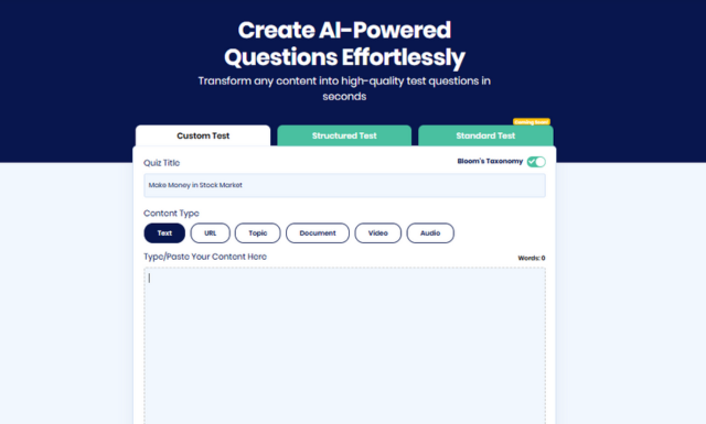 question answer generator